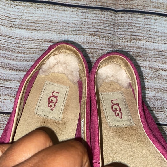 Ugg pink suede shoe 1015112 sz 8 - Picture 4 of 8